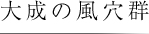 大成の風穴群 大成の風穴群